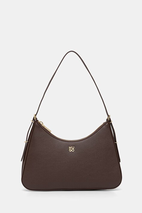 HUGO klasična ženska torbica iz umetnega usnja Neeko PN_Sh. Bag rjava 50563002