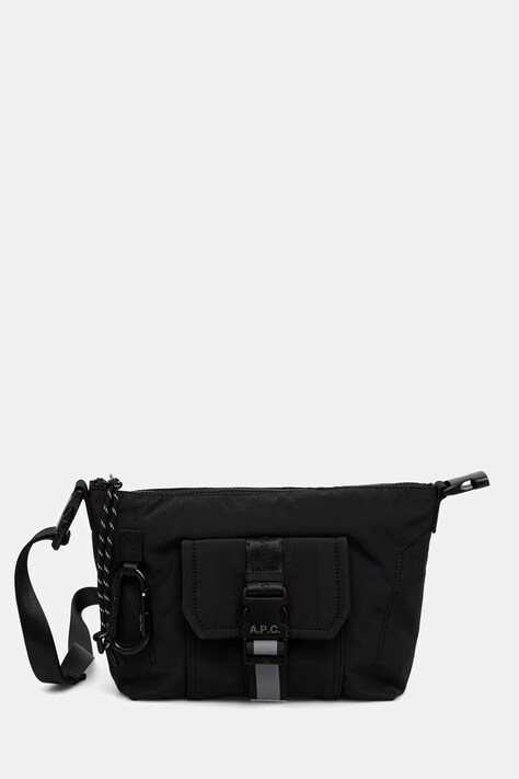 A.P.C. geantă crossbody pentru femei Besace Trek neagră PAAGE.H61734