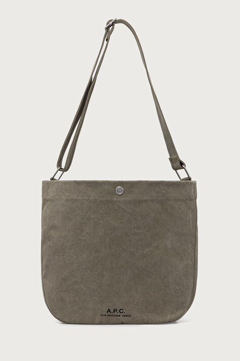A.P.C. shopper torba za žene Besace Journal zelena PSAJZ.M61939