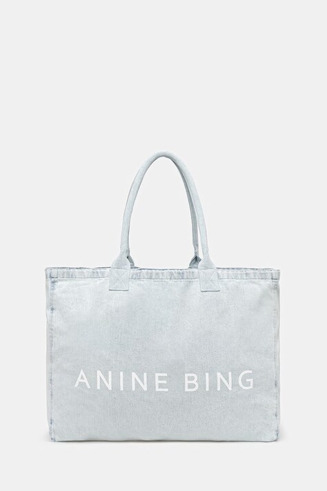 Anine Bing LEO DENIM TOTE - LUCID BLUE torebka damska jeansowa niebieska A.13.11857.WHD64