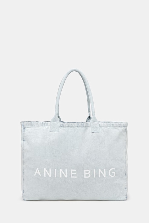 Anine Bing LEO DENIM TOTE - LUCID BLUE torebka damska jeansowa niebieska A.13.11857.WHD64
