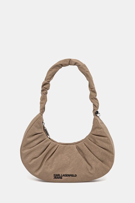 Τσάντα Karl Lagerfeld Jeans χρώμα: μπεζ, B2W30146