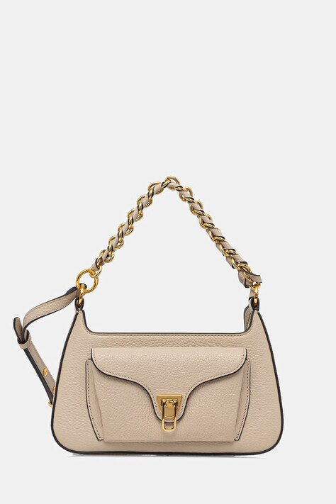 Coccinelle torebka skórzana kolor beżowy E1 TFK 12 02 01