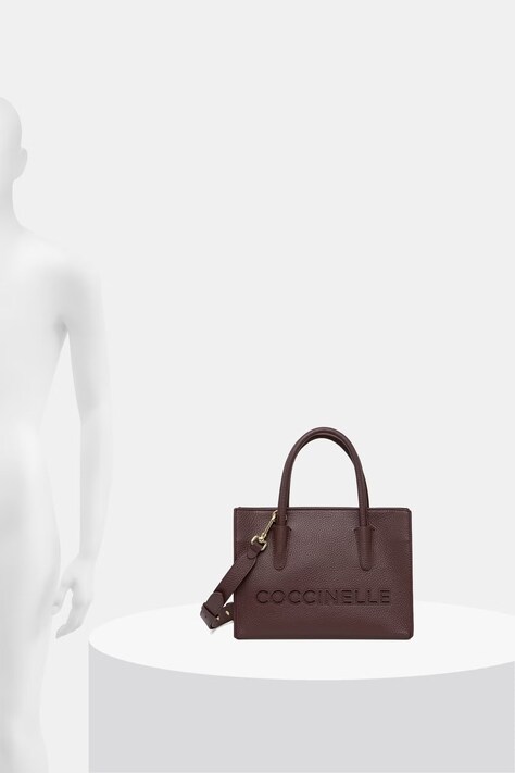 Coccinelle χιαστί γυναικεία δερμάτινη κόκκινη E1 UAK 18 01 01