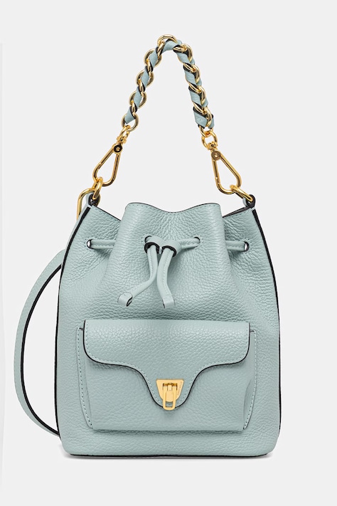 Coccinelle torebka skórzana kolor turkusowy E1 TFK 23 03 01