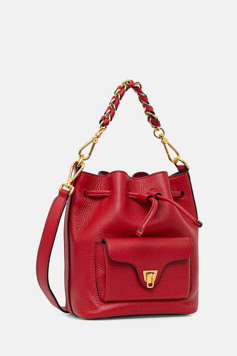 Coccinelle torebka skórzana kolor czerwony E1 TFK 23 03 01