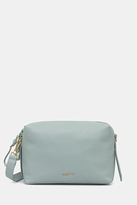 Coccinelle torebka skórzana kolor turkusowy E1 U45 15 01 01
