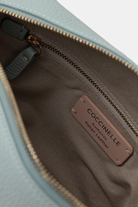 Coccinelle torebka skórzana kolor turkusowy E1 U45 15 01 01