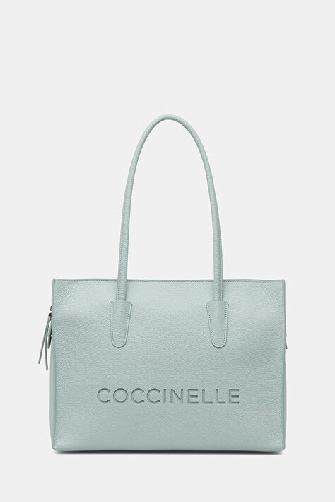 Coccinelle torebka skórzana kolor turkusowy E1 UAK 11 02 01
