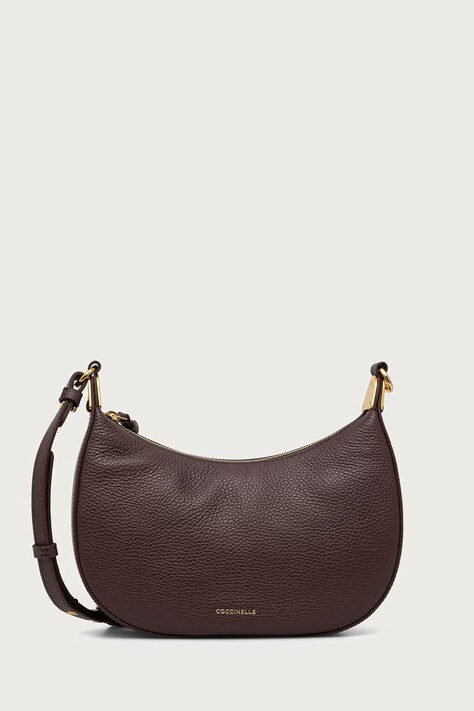 Coccinelle Geantă crossbody pentru femei din piele burgundia E5 U8K 53 01 01