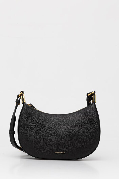 Coccinelle Torebka crossbody damska skórzana czarna E5 U8K 53 01 01