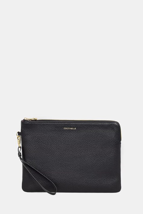 Coccinelle saszetka skórzana kolor czarny E5 TBM 19 01 01