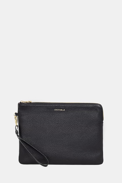 Coccinelle saszetka skórzana kolor czarny E5 TBM 19 01 01