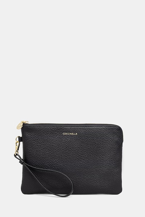 Coccinelle saszetka skórzana kolor czarny E5 TBM 19 02 01