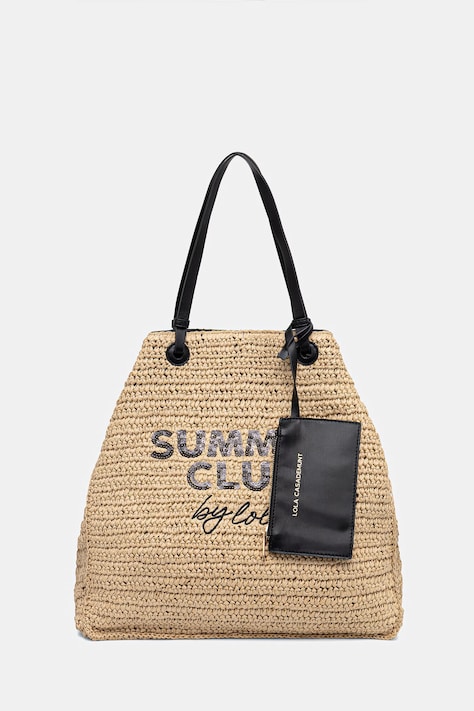 Lola Casademunt torba plażowa kolor beżowy LS2604057
