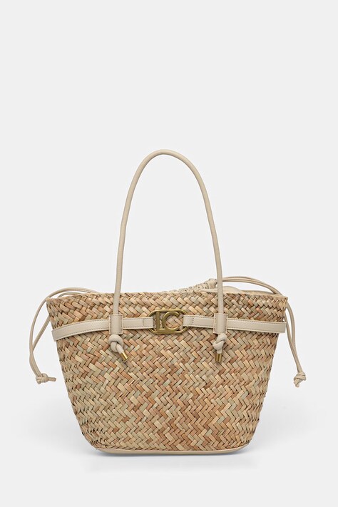 Lola Casademunt torba plażowa kolor beżowy LS2604059