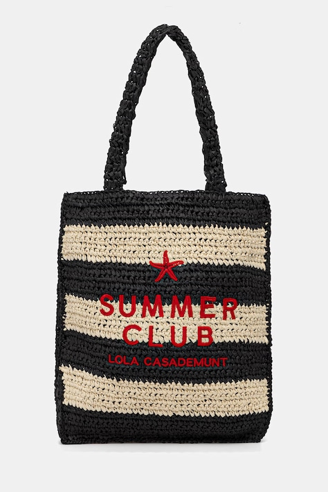 Lola Casademunt torba plażowa kolor czarny LS2604094