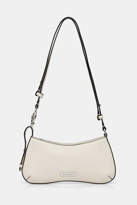 Karl Lagerfeld torebka damska z imitacji skóry IKON beżowa B2W30269