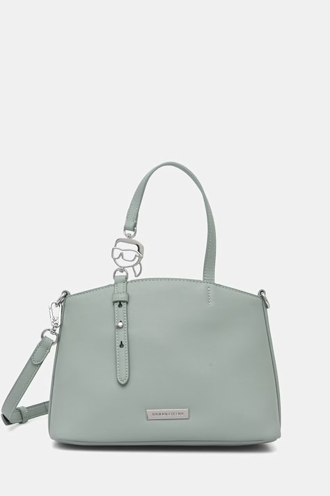 Karl Lagerfeld Чанта tote дамска от имитация на кожа IKON синя B2W30058