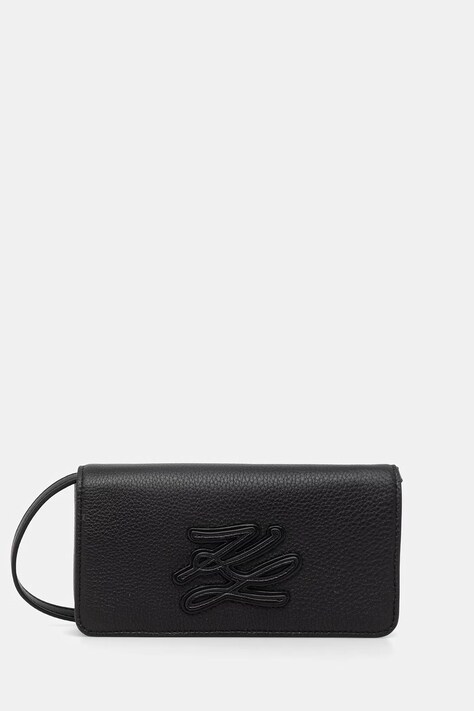 Karl Lagerfeld torebka damska skórzana K/AUTOGRAPH czarna B2W30272