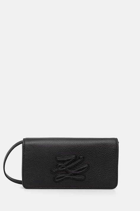 Karl Lagerfeld torebka damska skórzana K/AUTOGRAPH czarna B2W30272