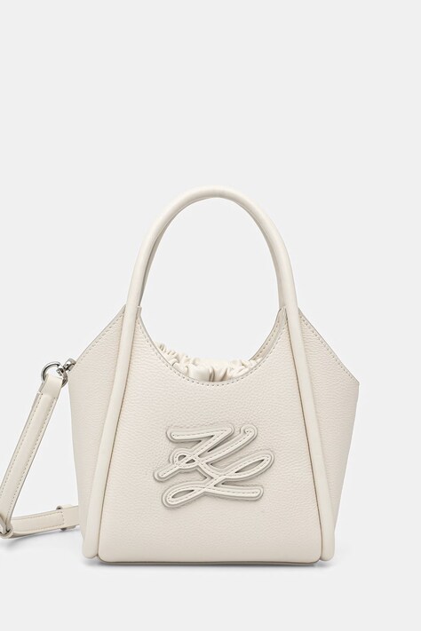 Karl Lagerfeld torebka crossbody damska K/AUTOGRAPH beżowa B2W30053