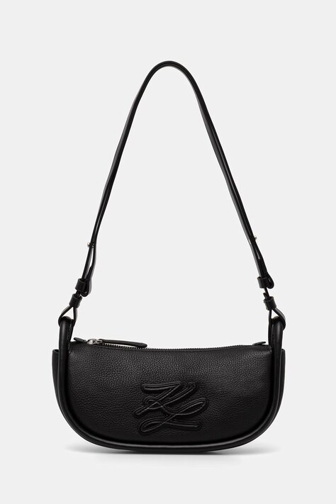 Karl Lagerfeld torebka damska skórzana K/AUTOGRAPH czarna B2W30235