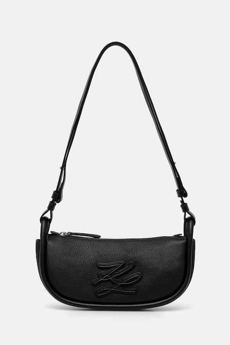 Karl Lagerfeld torebka damska skórzana K/AUTOGRAPH czarna B2W30235