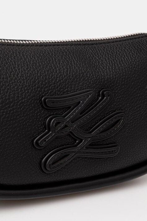Karl Lagerfeld сумочка жіноча шкіряна K/AUTOGRAPH — SS26-TOD2HY, чорний — фото 4