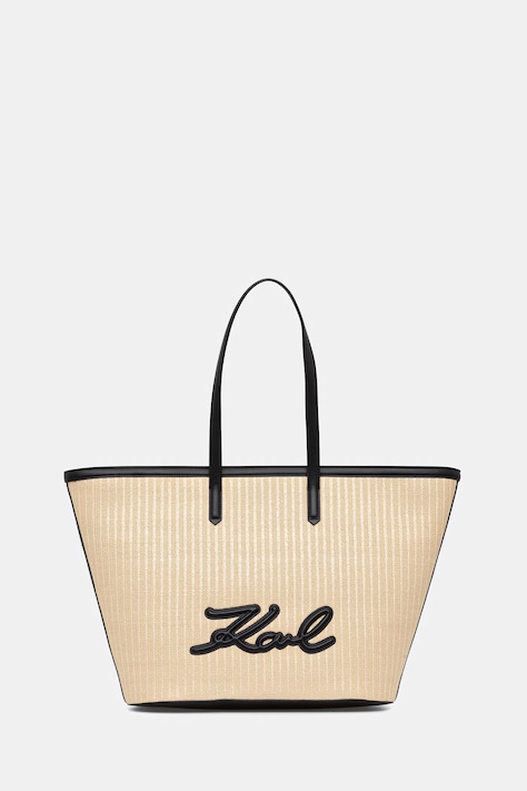 Karl Lagerfeld Nákupní taška dámská K/SIGNATURE béžová B2W30088