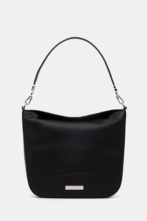 Karl Lagerfeld Torebka damska z imitacji skóry IKON czarna B2W30179