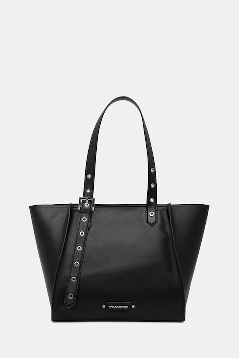 Karl Lagerfeld torebka shopper damska skórzana K/EYELETS czarna B2W30084