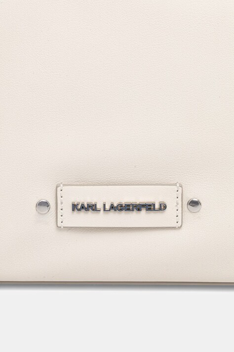 Karl Lagerfeld сумка-тоут жіноча шкіряна K/EYELETS — SS26-TOD2JG, бежевий — фото 5