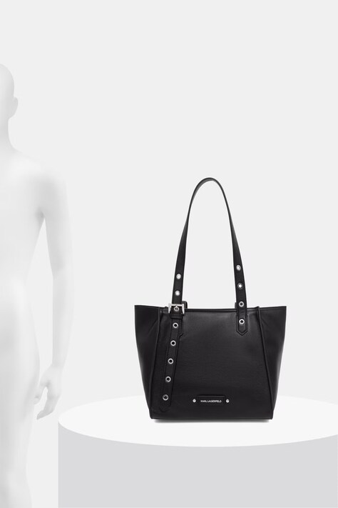Karl Lagerfeld сумка-тоут жіноча шкіряна K/EYELETS — SS26-TOD2JG, чорний — фото 6