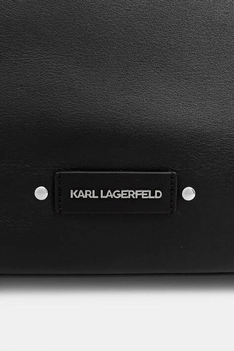 Karl Lagerfeld сумка-тоут жіноча шкіряна K/EYELETS — SS26-TOD2JG, чорний — фото 4