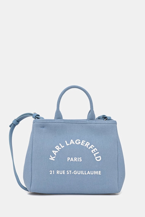 Karl Lagerfeld crossbody kabelka dámská bavlněná K/RSG CONV. modrá B2W50003