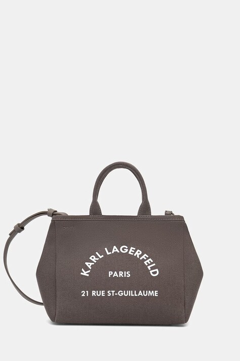 Karl Lagerfeld torebka crossbody damska bawełniana K/RSG CONV. fioletowa B2W50003