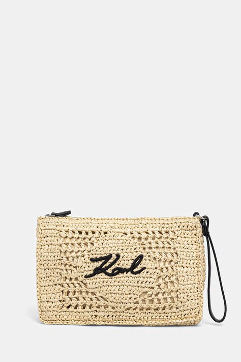 Karl Lagerfeld kosmetyczka damska K/SIGNATURE beżowa B2W46076