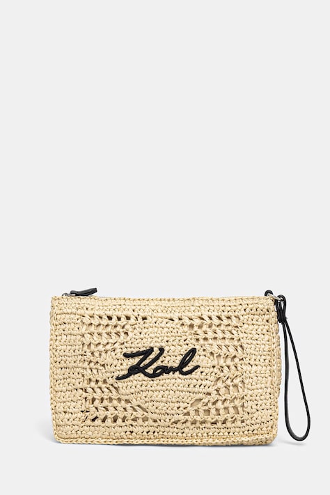 Karl Lagerfeld kosmetyczka damska K/SIGNATURE beżowa B2W46076