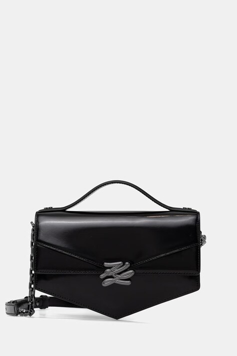 Karl Lagerfeld torebka crossbody damska skórzana Karl Lagerfeld Studio czarna B2W30252