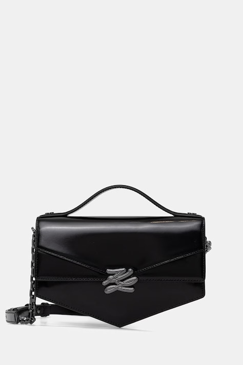 Karl Lagerfeld torebka crossbody damska skórzana Karl Lagerfeld Studio czarna B2W30252