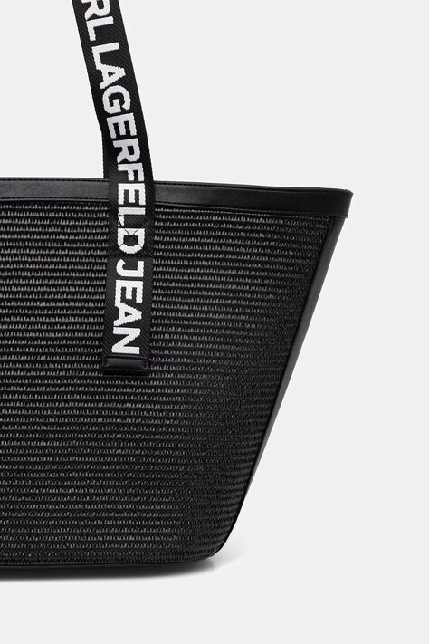 Karl Lagerfeld Jeans сумка-шопер жіноча плетена — SS26-TOD2KJ, чорний — фото 3
