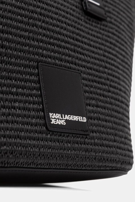 Karl Lagerfeld Jeans сумка-шопер жіноча плетена — SS26-TOD2KJ, чорний — фото 4