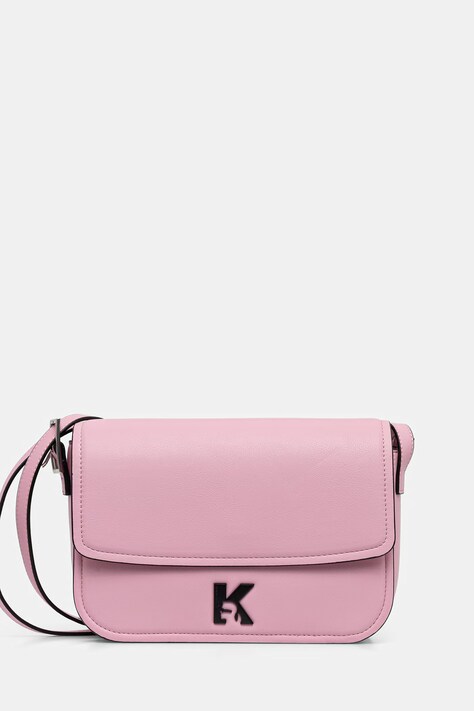 Τσάντα Karl Lagerfeld Jeans χρώμα: ροζ, B2W30125