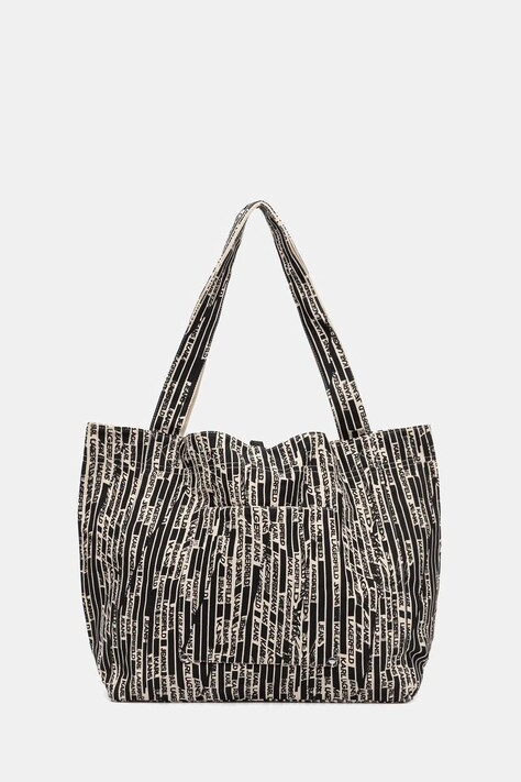 Karl Lagerfeld Jeans torebka bawełniana kolor beżowy B2W50048