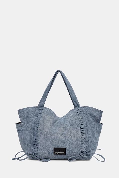 Karl Lagerfeld Jeans torebka jeansowa kolor niebieski B2W50054