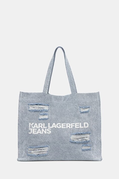 Τζιν τσάντα Karl Lagerfeld Jeans χρώμα: μπλε, B2W50081