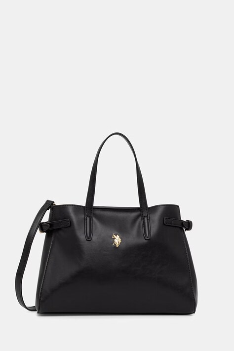 U.S. Polo Assn. torebka shopper damska GUILDFORD czarna BEU2G9069WVP
