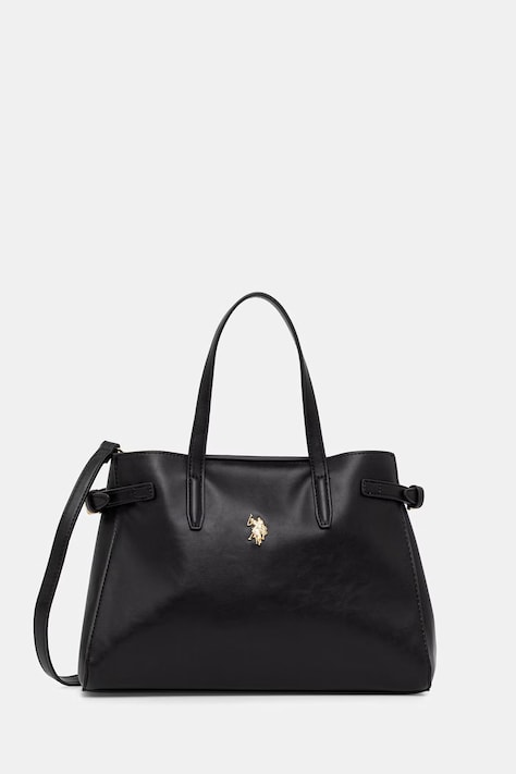 U.S. Polo Assn. torebka shopper damska GUILDFORD czarna BEU2G9069WVP