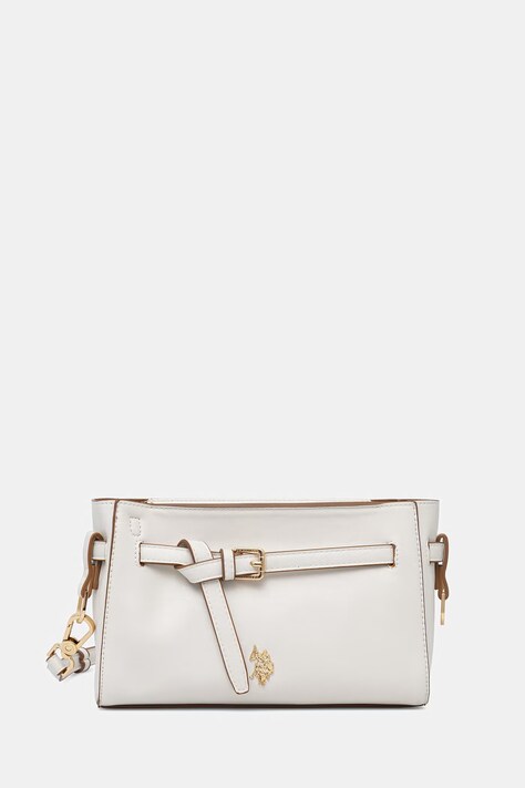 U.S. Polo Assn. listonoszka damska z imitacji skóry GUILDFORD beżowa BEU2G9070WVP